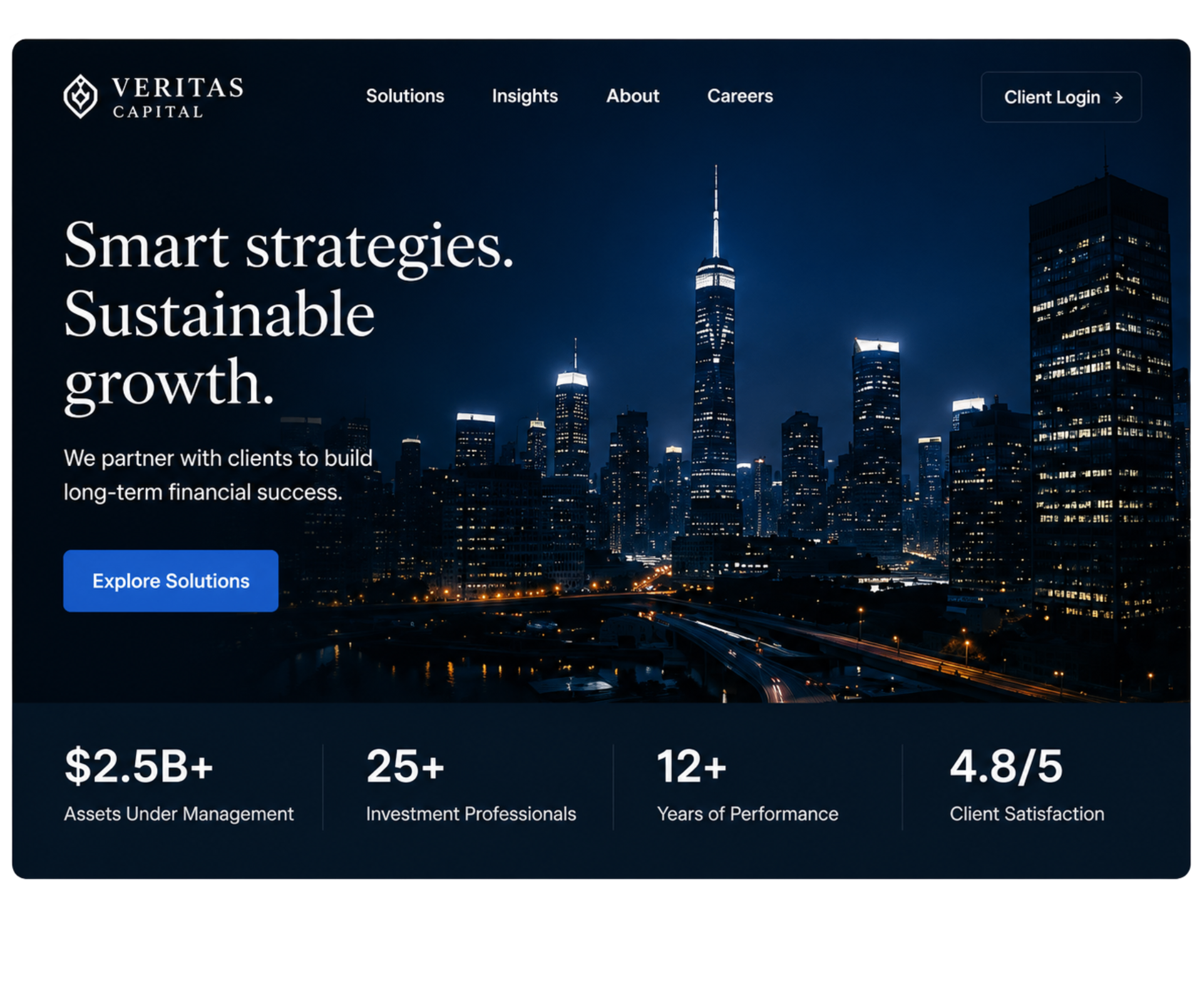 Veritas Capital website preview